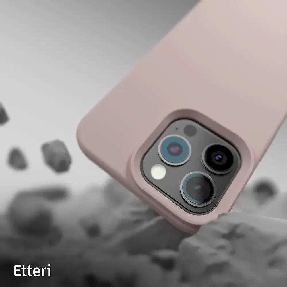 Etteri Telforceone „Eteri Silicone Mag“ dėklas, skirtas „iPhone 17“, šviesiai rožinis