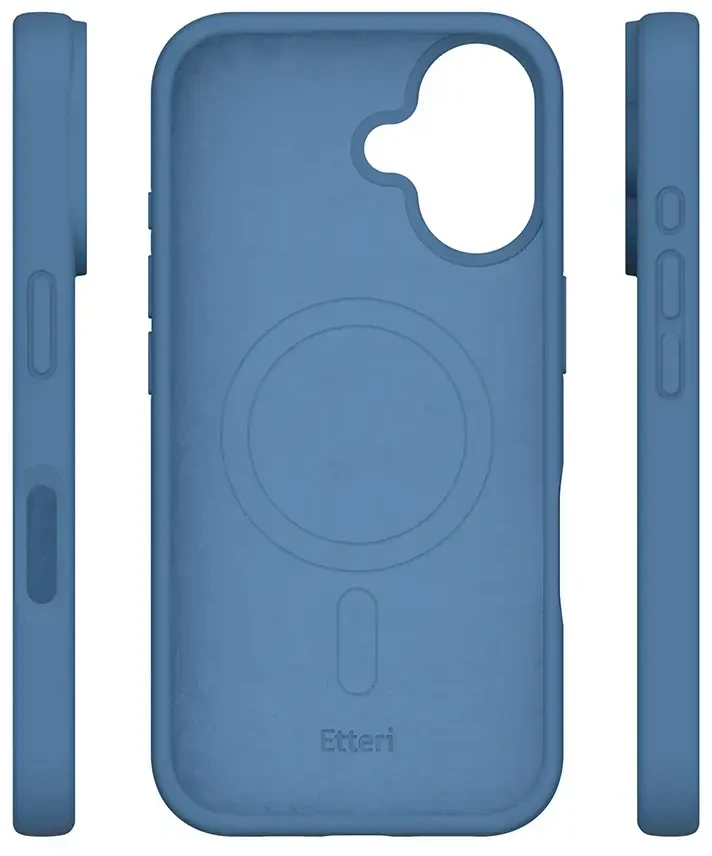 Telforceone Etteri silikoninis „Mag“ dėklas, skirtas iPhone 17 Pro Max / 18 Pro Max, tamsiai mėlynas