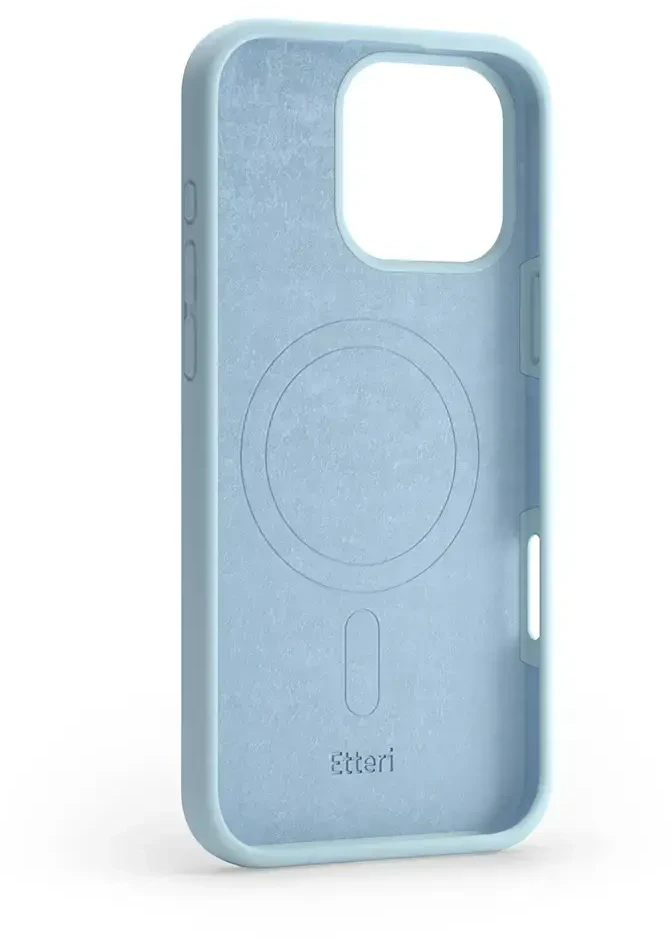 Dėklas Telforceone Etteri Silicone Mag Apple iPhone 16 Pro Max 6,9" žydros spalvos