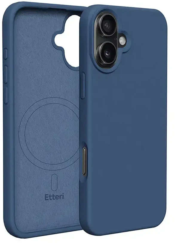 Telforceone Etteri silikoninis „Mag“ dėklas, skirtas iPhone 17 Pro Max / 18 Pro Max, tamsiai mėlynas