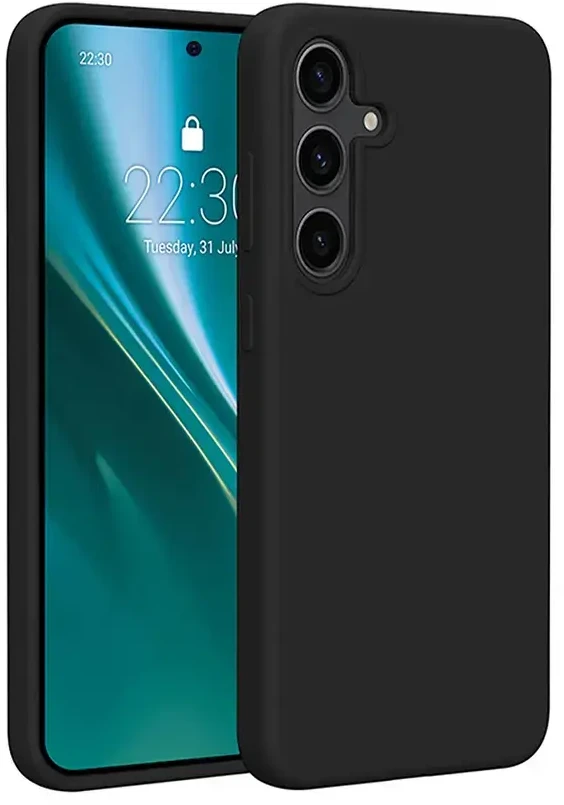 Etteri silikoninis Mag dėklas, skirtas Samsung Galaxy S25 Edge, juodas