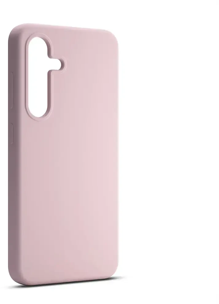 Etteri silikoninis Mag dėklas, skirtas Samsung Galaxy S25 Edge, šviesiai rožinės spalvos