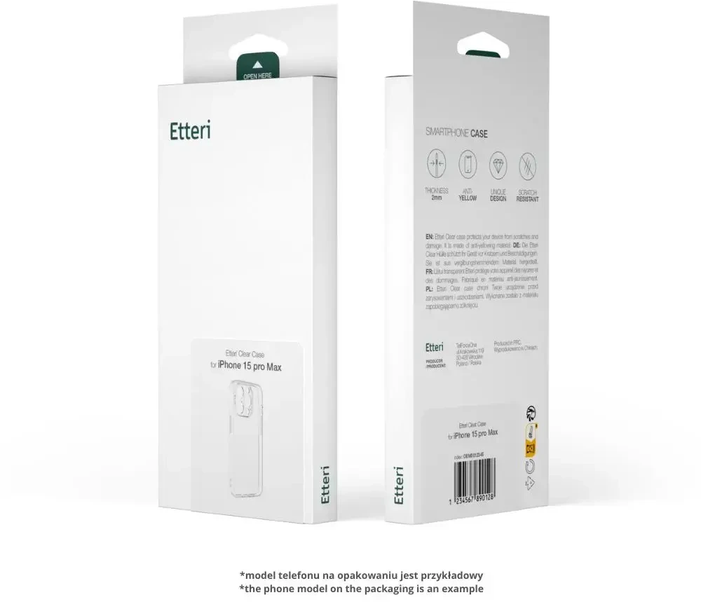 Dėklas Etteri Telforceone Aftermarket Clear Apple iPhone 16 Plus 6.7"
