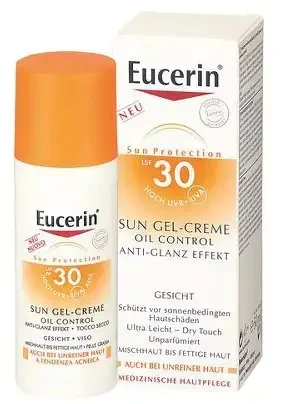 Eucerin Apsauginis kremas Gelinis losjonas veidui Oil Control SPF 30 50 ml