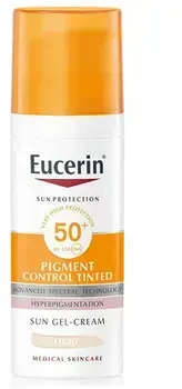 Eucerin Protective tinting gel face cream SPF 50+ Pigment Control Tinted (Sun Gel-Kreminis) 50 ml