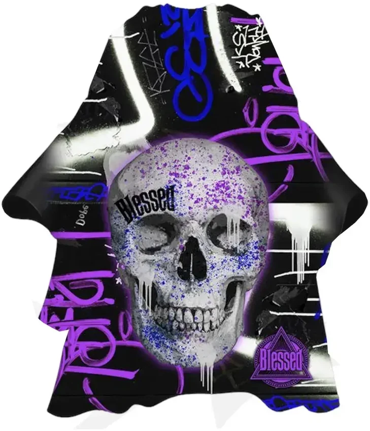 Eurostil Violetinė Skull Capa Con Cuello De Neopreno 1un