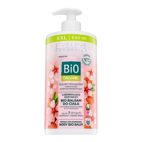 Eveline Cosmetics Eveline Bio Organinis stangrinamasis ir maitininantis kūno bio balzamas, 650 ml