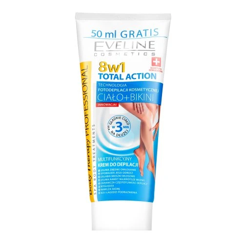 Eveline Cosmetics Eveline Body Therapy 8in1 Total Action daugiafunkcinis depiliacinis kreminis kremas, 200 ml