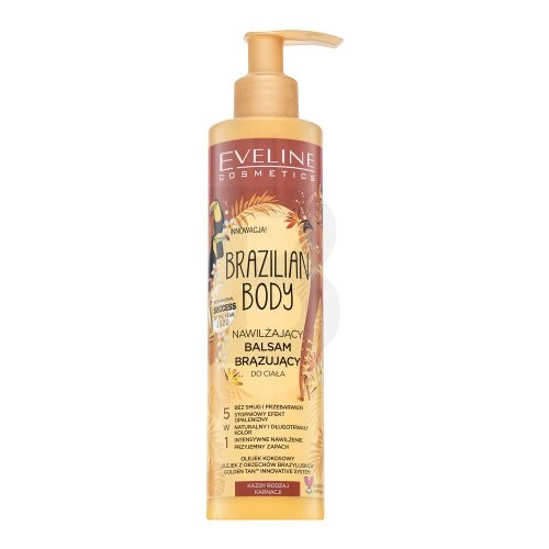 Eveline Cosmetics Eveline Brazilian kūno drėkinamasis ir bronzinis kūno balzamas, 200 ml