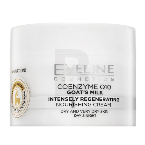 Eveline Cosmetics Eveline COENZYME Q10 ožkos pienas intensyviai regeneruojantis dieninis ir naktinis kreminis, 50 ml