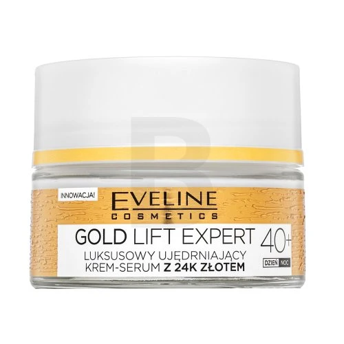 Eveline Cosmetics Eveline Gold Lift Expert prabangus stangrinamasis kreminis serumas 40+, 50 ml