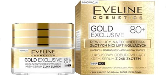 Eveline Cosmetics Gold Exclusive 80+ kremas nuo saulės, 50 ml