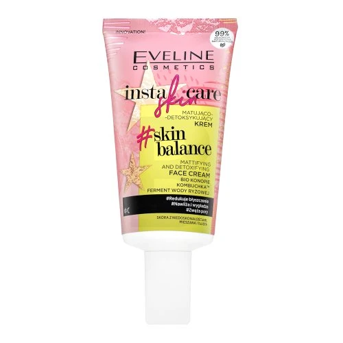 „Eveline Cosmetics Eveline Insta Skin Care Skin Balance“ matinį ir detoksikuojantį veido kremą, 50 ml