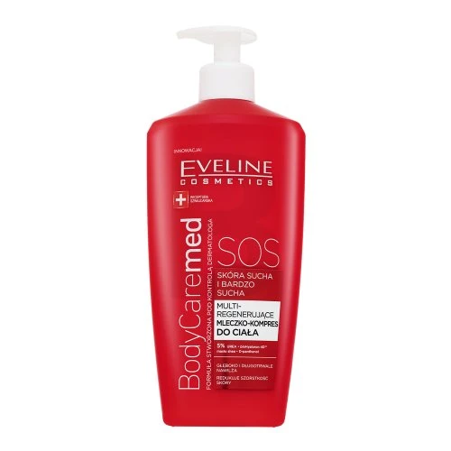 Eveline Cosmetics Eveline Extra Soft SOS daugkartinis regeneruojantis kūno pienelis, 350 ml