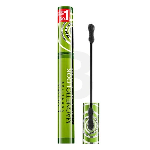 Eveline Cosmetics Eveline Magnetic Look Ultra Volume Blakstienų tušas Juodas, 10 ml