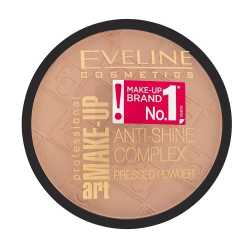 Eveline Cosmetics Eveline Make-Up Art Anti-Shine kompleksinė presuota pudra 32 Natural 14 g