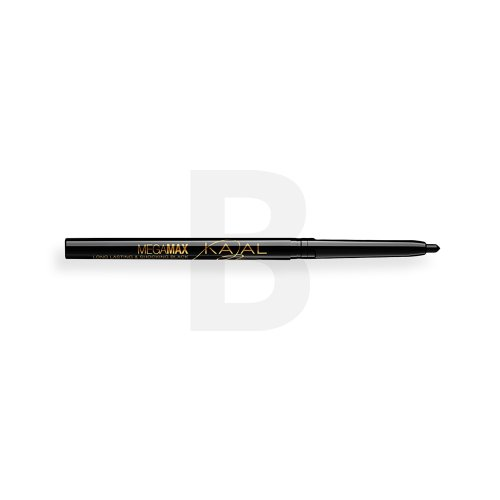 Eveline Cosmetics Mega Max Automatic kajal eyeliner pencil akių pieštukas, atspalvis: Juodas, 1,2 g