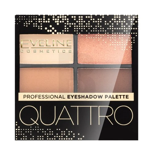 „Eveline Cosmetics Eveline Quattro Professional“ akių šešėlių paletė 1, 3,2 g