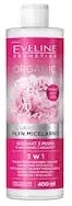 Eveline Cosmetics Organic Peony Micellar Vanduo 5in1 raminamasis micelinis vanduo jautriai odai, 400 ml