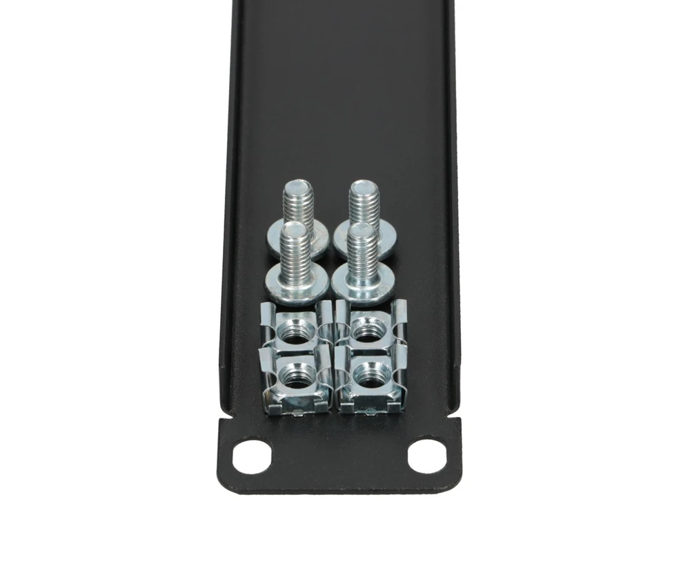 Extralink 1U 19" Front Panel, Juodas