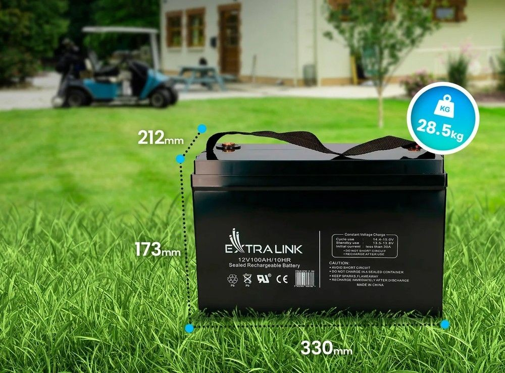Akumuliatorius Extralink AGM 100 Ah 12V