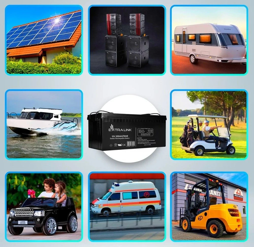 EXTRALINK akumuliatoriaus akumuliatorius AGM 12V 200AH