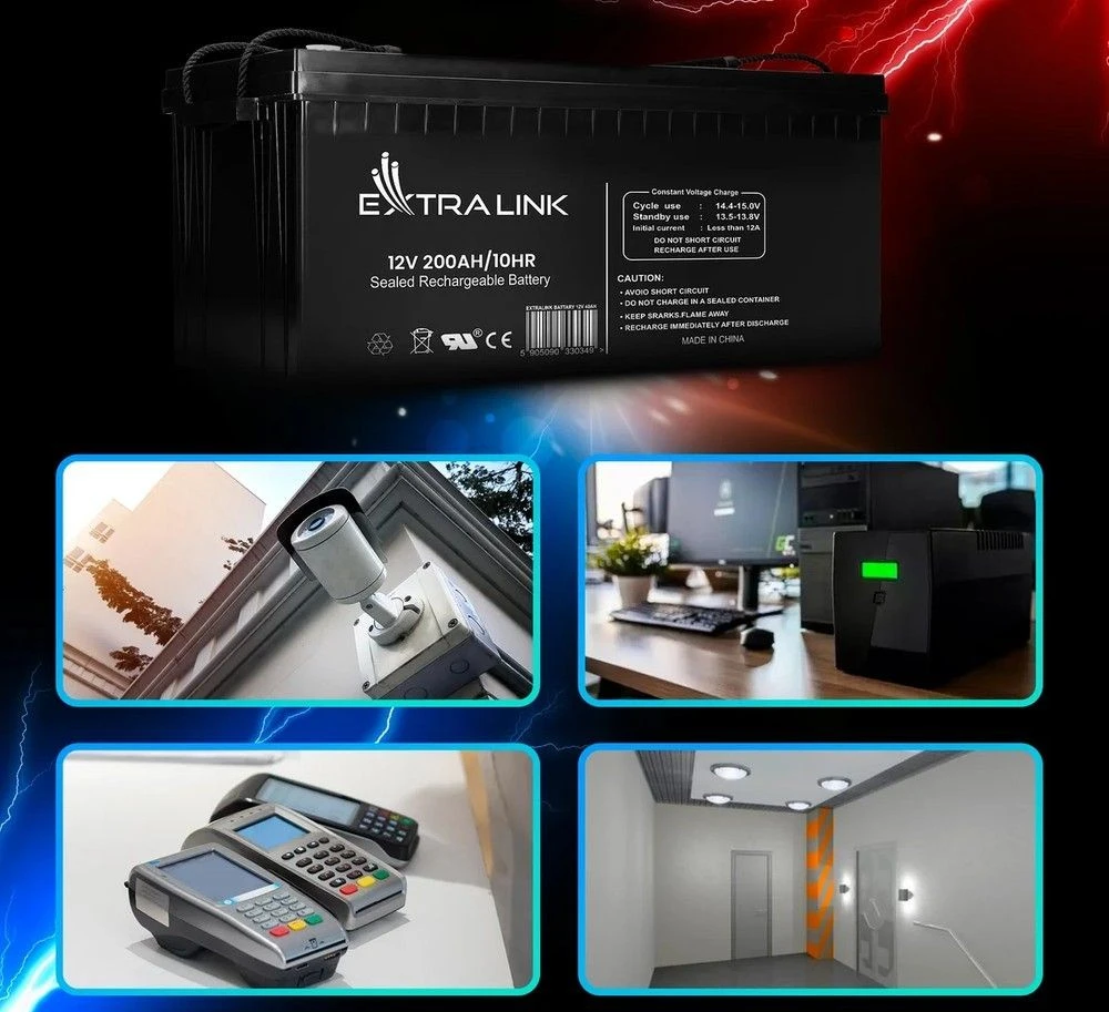 EXTRALINK akumuliatoriaus akumuliatorius AGM 12V 200AH