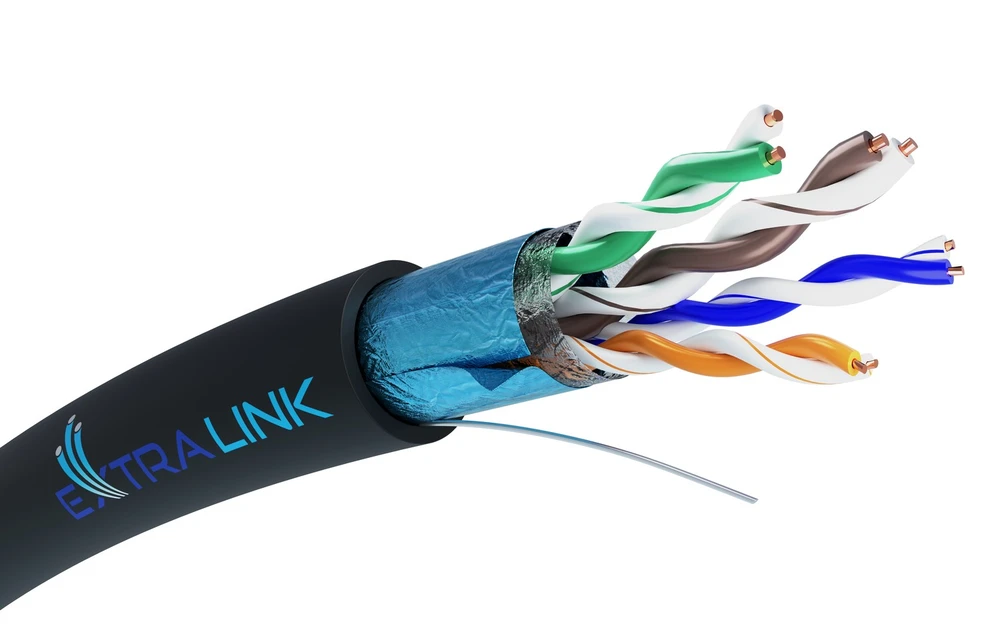 Tinklo laidas Tinklo laidas Extralink, F/UTP, 305 m