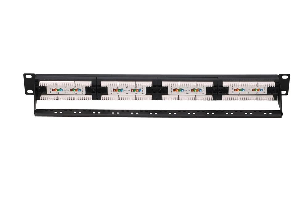 Extralink CAT5E UTP V2, Patchpanel, 24 prievadai