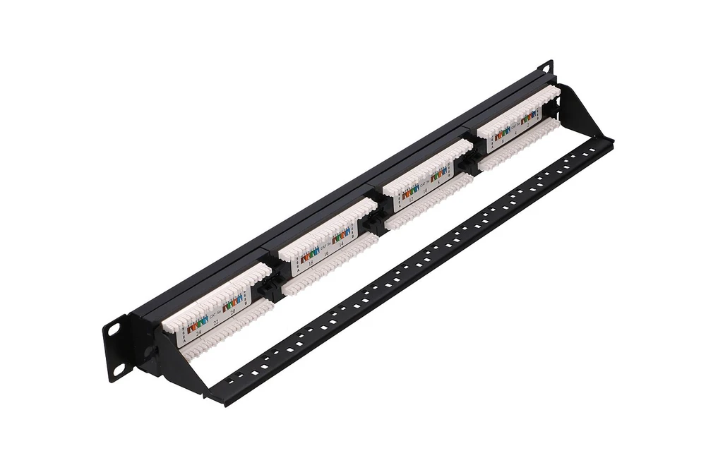 Extralink CAT5E UTP V2, Patchpanel, 24 prievadai