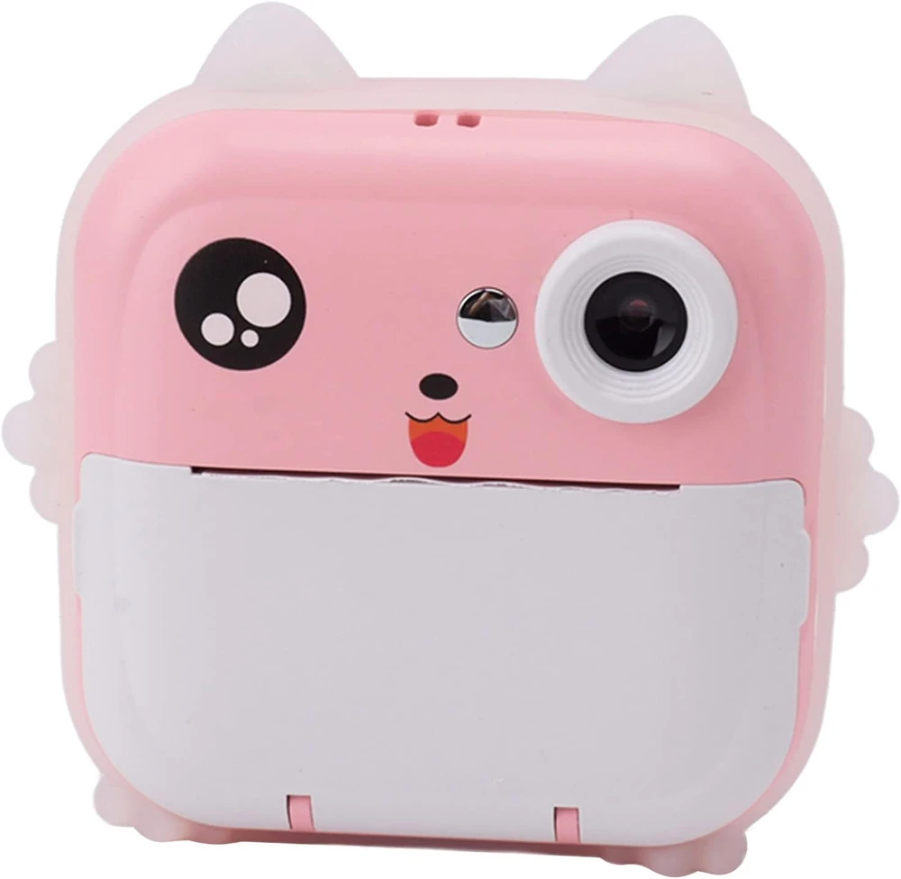 Extralink EPP-003 Rožinė | Mini terminis spausdintuvas su kamera | 3 ritinėliai terminio popieriaus, 2,5" LCD ekranas, Bluetooth, USB-C, 1000 mAh