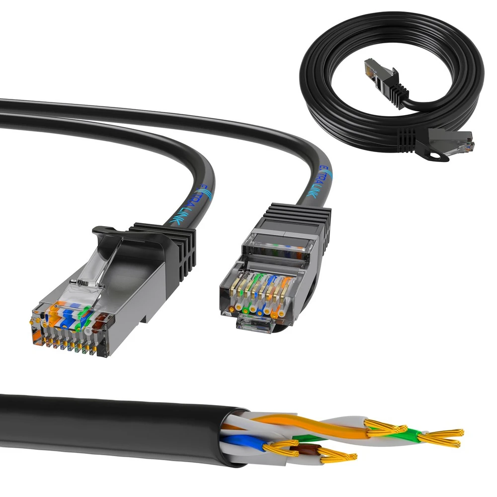 Extralink Kat.5e FTP 0.5m | Miedź