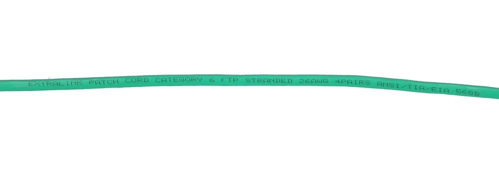 „Extralink Cat.6 FTP“ 3 m | LAN jungiamasis laidas | Varinis susuktos poros tinklo kabelis 1 Gbit/s [KOPIJA]