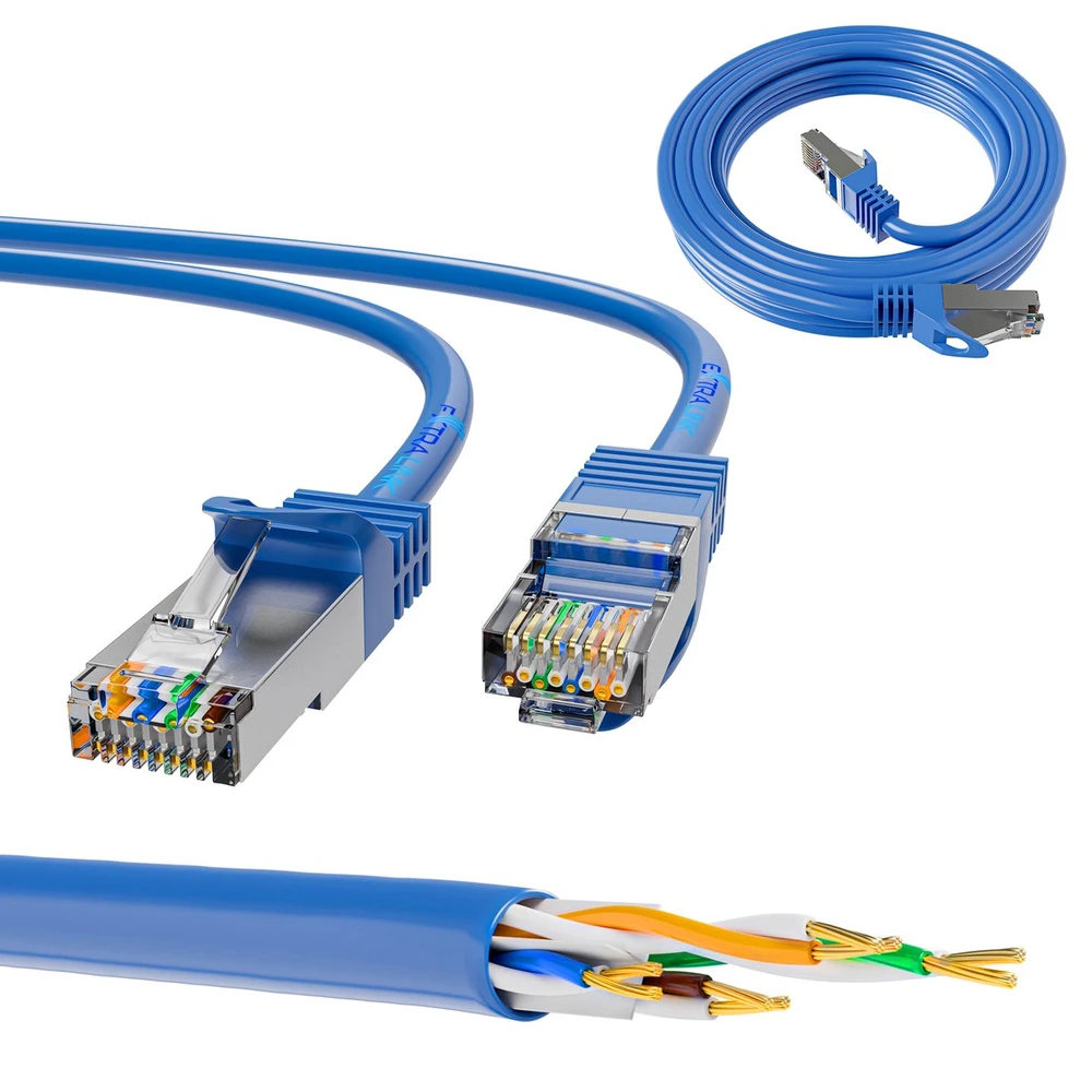 Extralink Kat.6A S/FTP 0.5m | Miedź | 10Gbit/s
