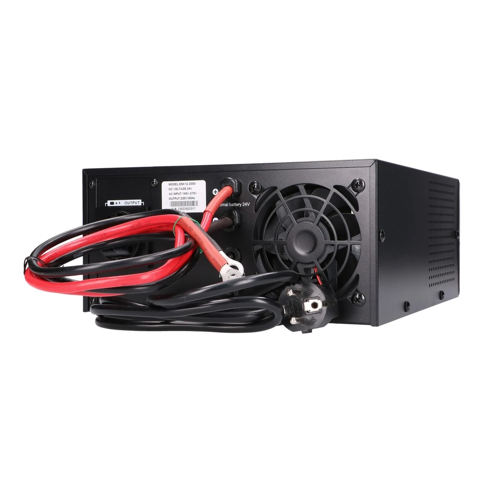 Extralink Piorun 1500VA/1200W | Inverteris | Gryna sinusinė banga, akumuliatoriaus įtampa 12V/24V DC