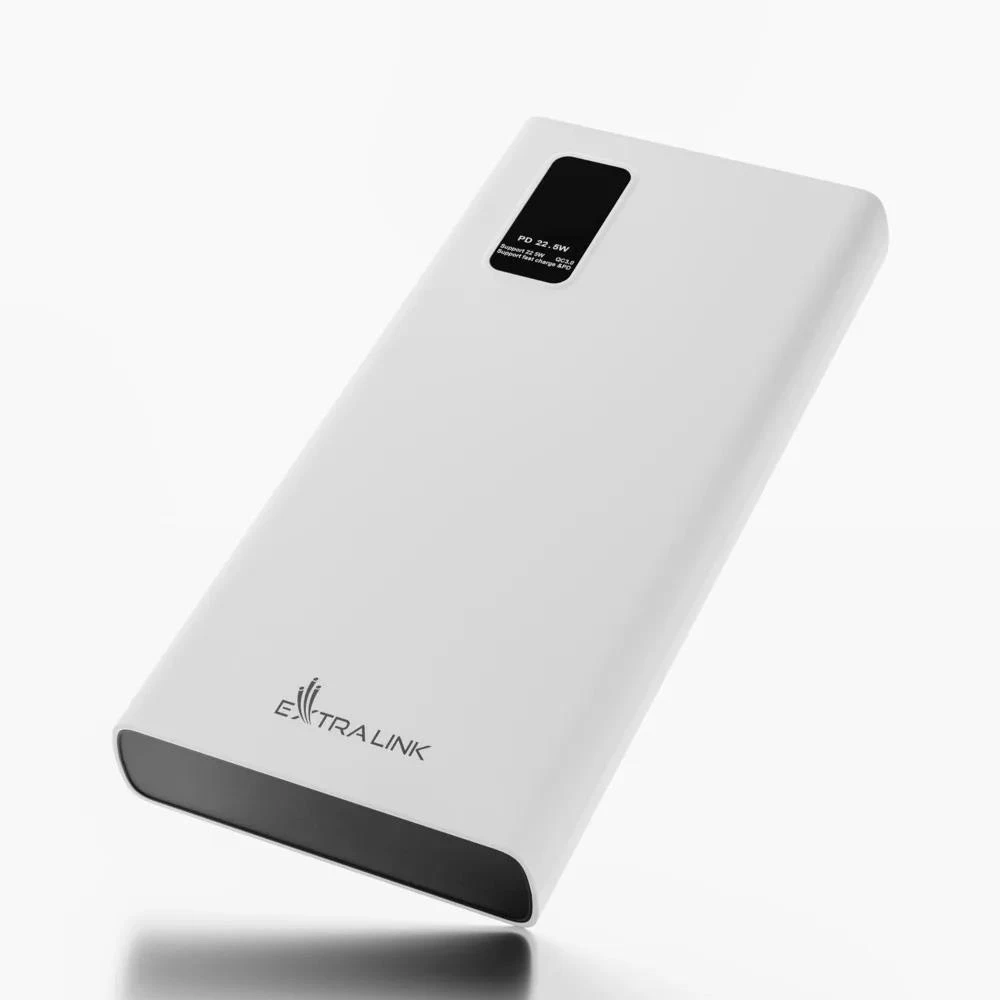 Extralink powerbank EPB-067B 10000mAh greito įkrovimo balta