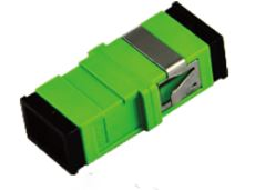 Extralink SC/APC Adapteris, Single Mode, Simplex, No Flange, Žalias