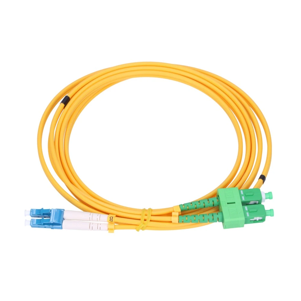 Extralink SC/APC-LC/PC | Vieno sluoksnio, dvipusis, 9/125 µm, 2 mm, 1,5 m
