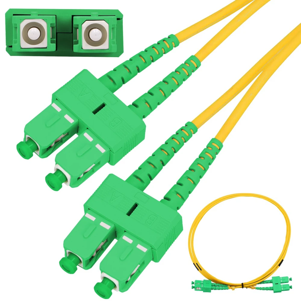 „Extralink SC/APC-SC/APC“ jungiamasis laidas, vienmodis, dvipusis, G652D, 3 mm, 3 m