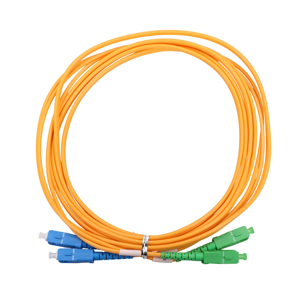 „Extralink“ jungiamasis laidas SC/APC-SC/UPC, vienmodis, dvipusis, G652D, 3 mm, 3 m