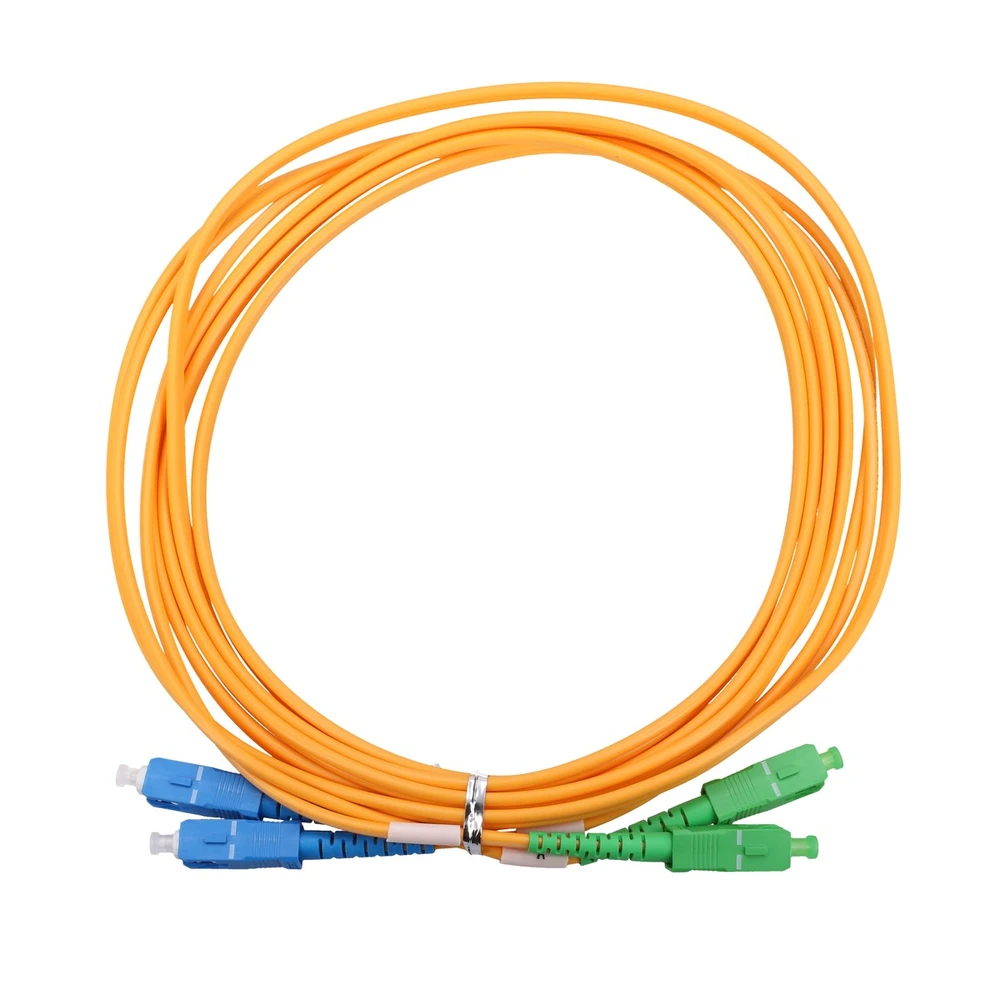 „Extralink“ SC/APC-SC/UPC jungiamasis laidas, vienmodis, dvipusis, G652D, 3 mm, 15 m