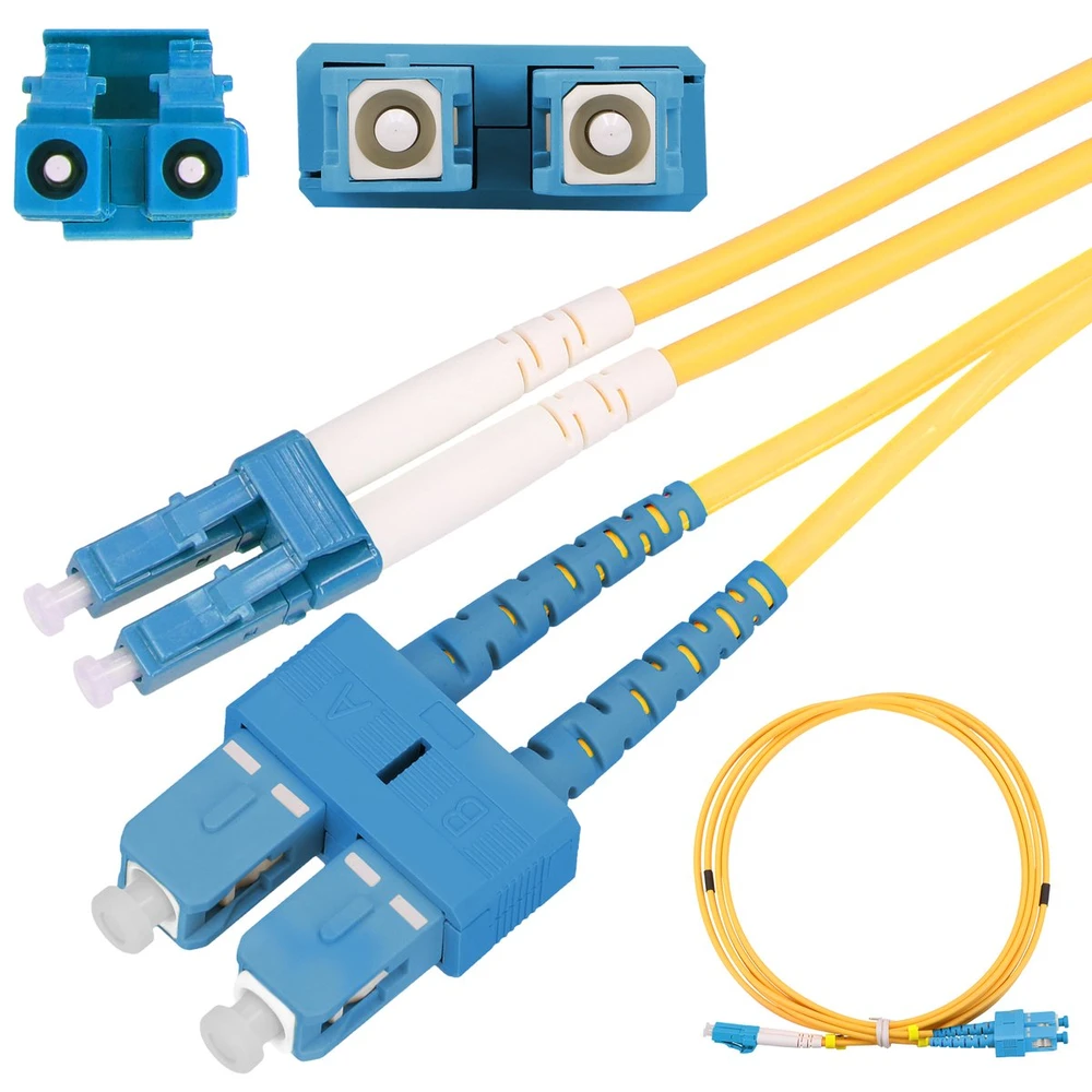 EXTRALINK Patchcord SC/UPC-LC/UPC SM dvipusis G652D 3,0 mm 1 m PVC