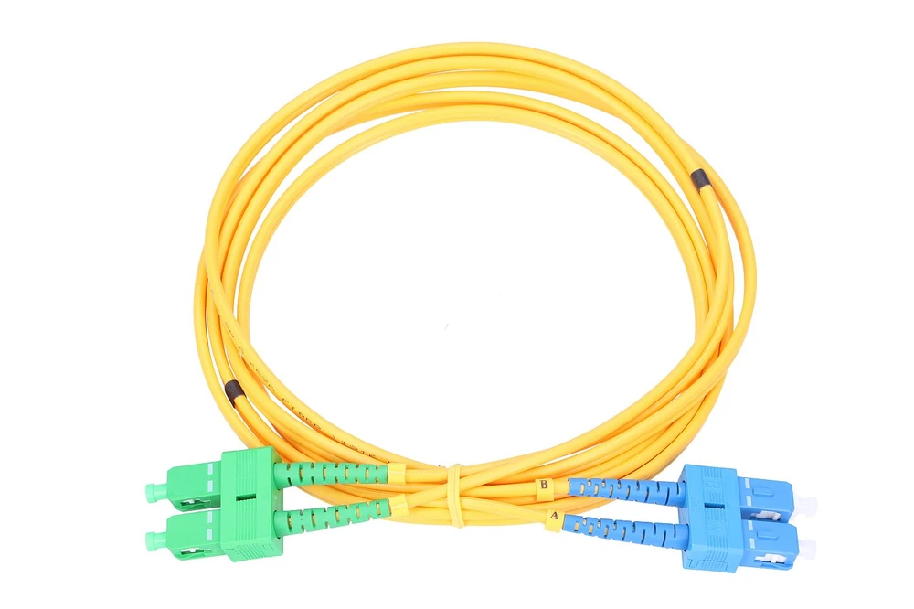 „Extralink“ jungiamasis laidas SC/UPC-SC/APC, PVC, vienmodis, dvipusis, G652D, 3 mm, 2 m