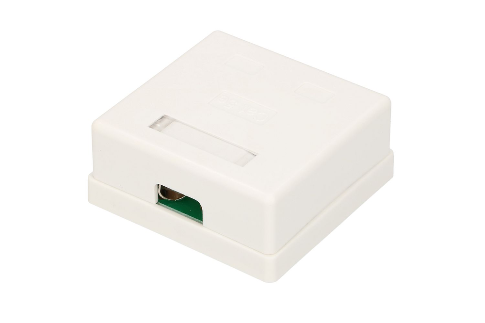 „Extralink“ paviršinio montavimo lizdas, 2x RJ45 CAT5E STP