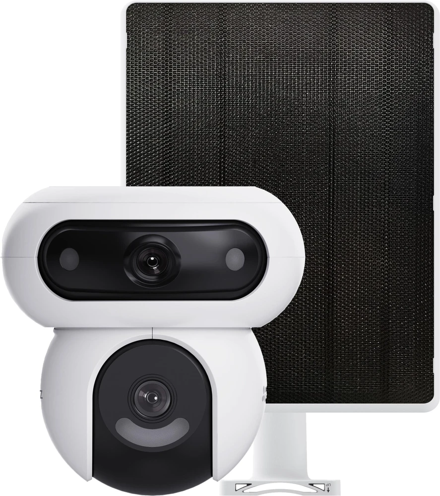 EZVIZ CS-HB90/SP lauko akumuliatorinė dviguba kamera (2x4MP, 10400mAh, Su saulės panele)