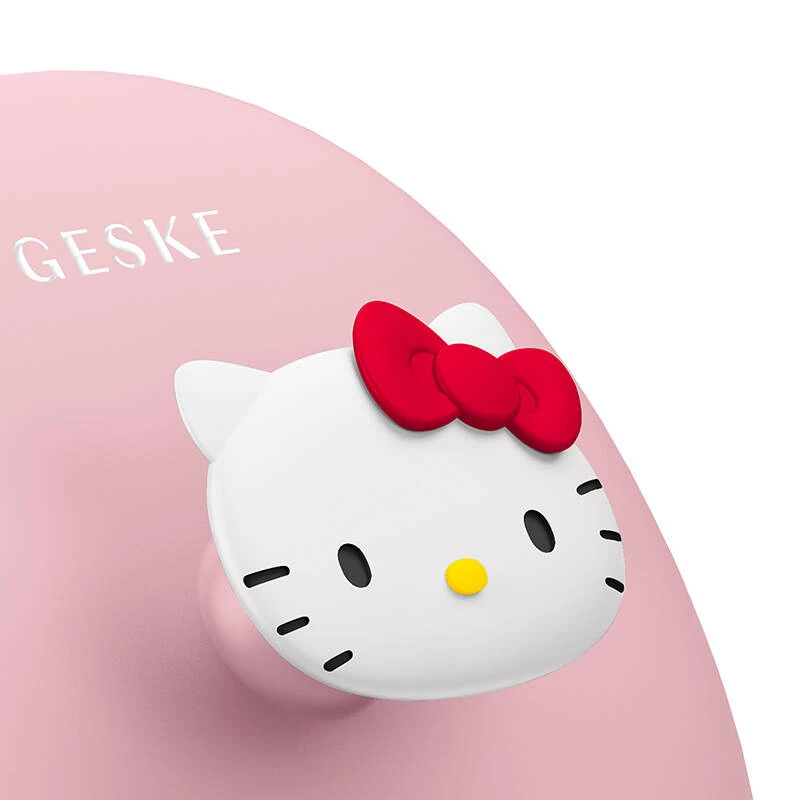 Veido valymo šepetėlis 3in1 su rankena Geske su programėle (Hello Kitty rožinis)