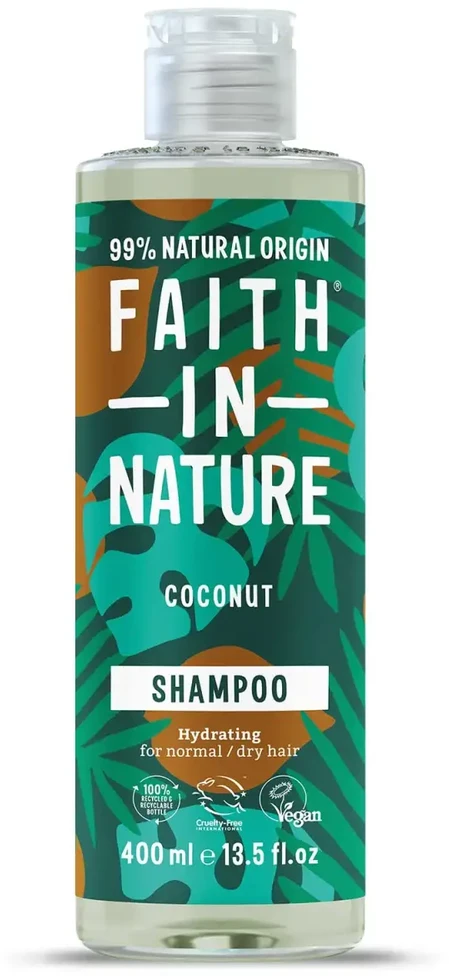 Faith In Nature Coconut Hair Šampūnas Hydrating & Moisturising, 400 ml