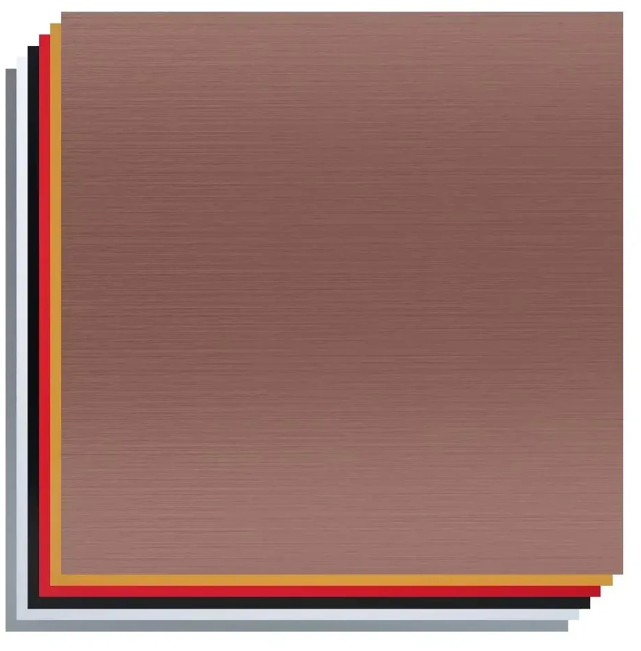 Metalizuoto ABS plastiko lapų (300x300x1.3mm) rinkinys lazeriniam graviravimui 20vnt CREALITY