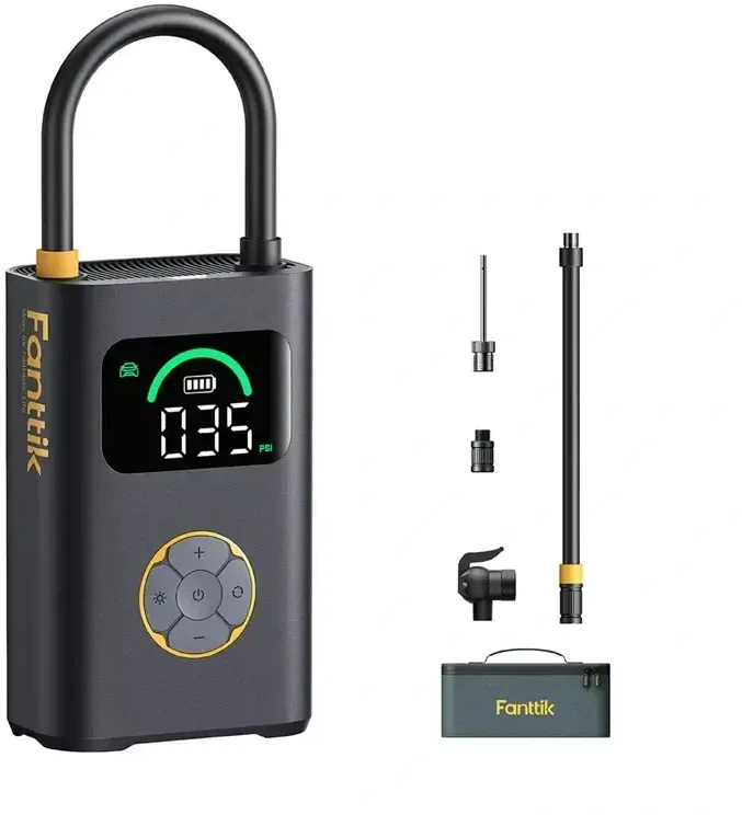 Oro kompresorius - Fanttik X10 Pro 18,5 Wh Belaidis Padangų Pripūtėjas, LED, Automatinis Išjungimas