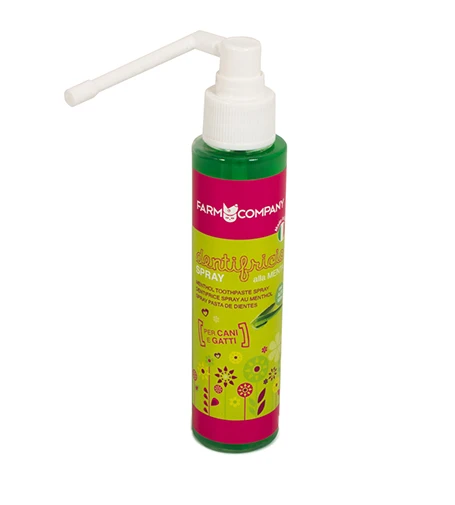 Farm Company Menthol Purškiklis Dantų pasta purškiamoje katėms ir šunims 100 ml
